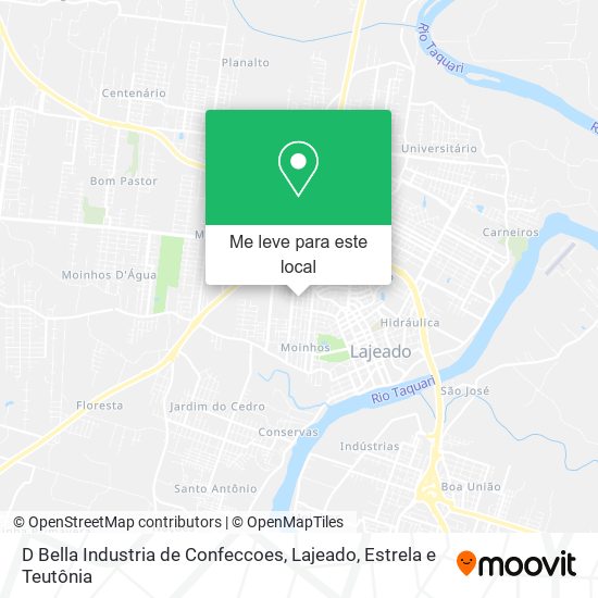 D Bella Industria de Confeccoes mapa