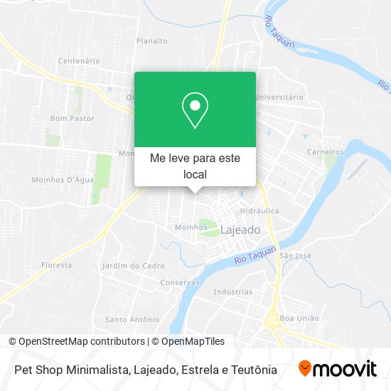 Pet Shop Minimalista mapa