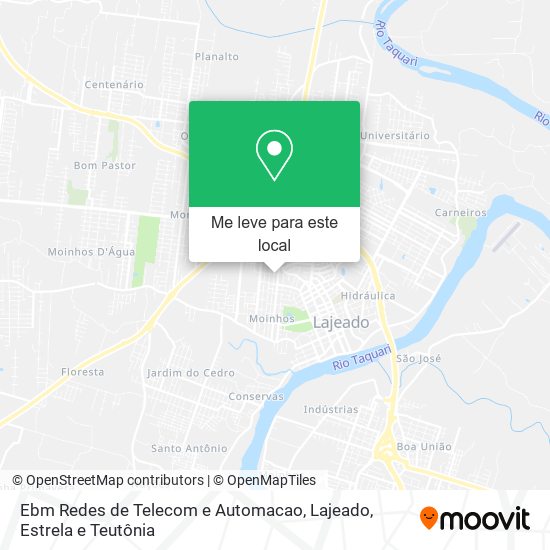 Ebm Redes de Telecom e Automacao mapa