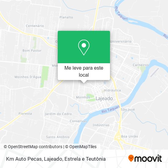 Km Auto Pecas mapa