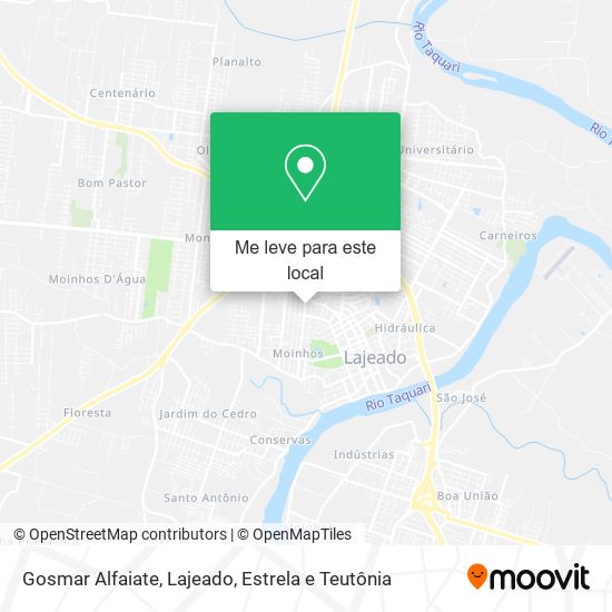 Gosmar Alfaiate mapa