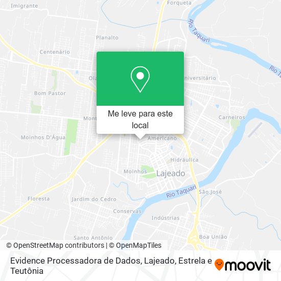 Evidence Processadora de Dados mapa