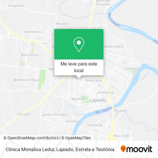 Clinica Monalisa Ledur mapa