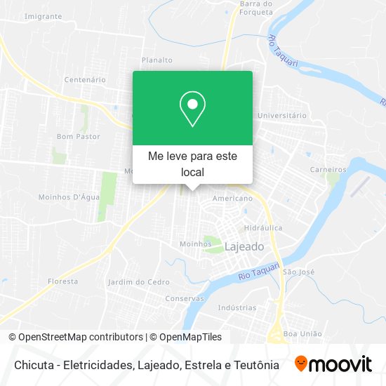 Chicuta - Eletricidades mapa