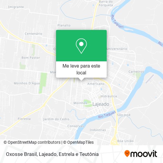 Oxosse Brasil mapa