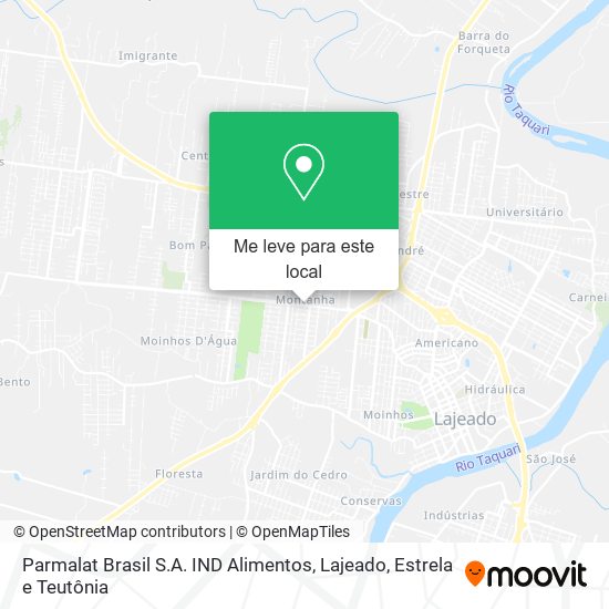 Parmalat Brasil S.A. IND Alimentos mapa