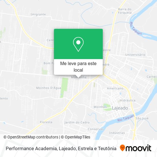 Performance Academia mapa