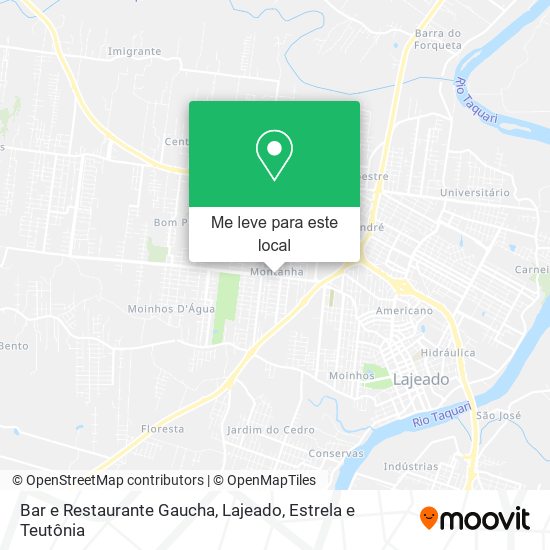 Bar e Restaurante Gaucha mapa