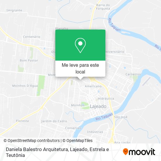 Daniela Balestro Arquitetura mapa