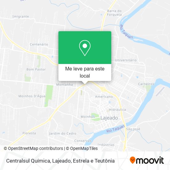 Centralsul Química mapa