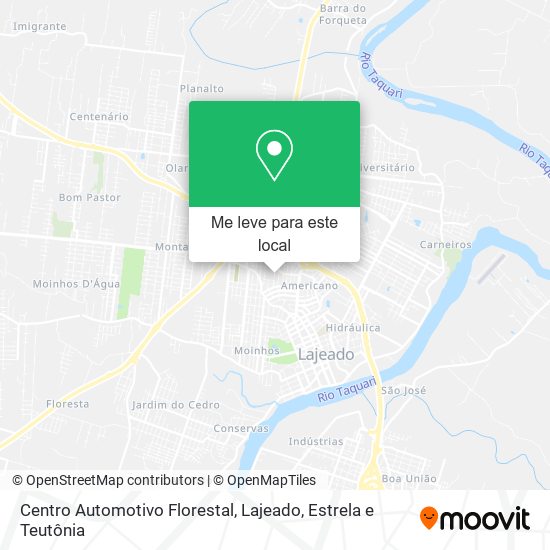 Centro Automotivo Florestal mapa