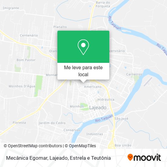 Mecânica Egomar mapa