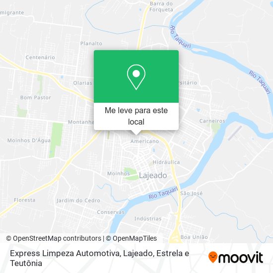 Express Limpeza Automotiva mapa