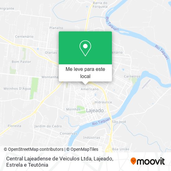 Central Lajeadense de Veiculos Ltda mapa