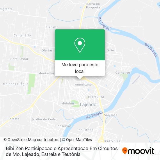 Bibi Zen Participacao e Apresentacao Em Circuitos de Mo mapa