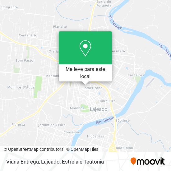 Viana Entrega mapa