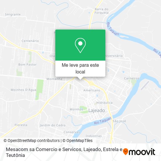 Mesacom sa Comercio e Servicos mapa