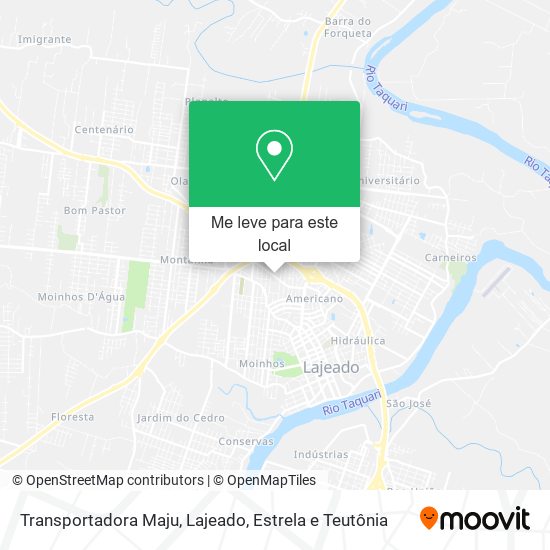 Transportadora Maju mapa