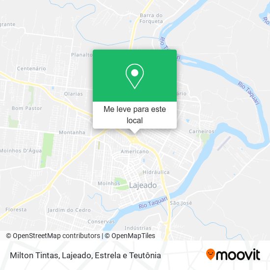 Milton Tintas mapa