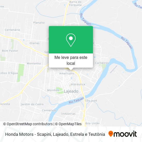 Honda Motors - Scapini mapa