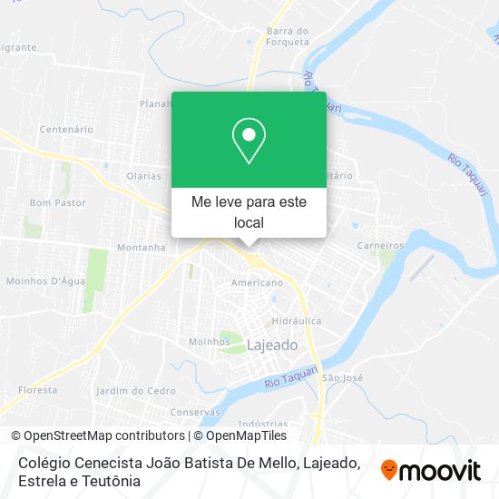 Colégio Cenecista João Batista De Mello mapa