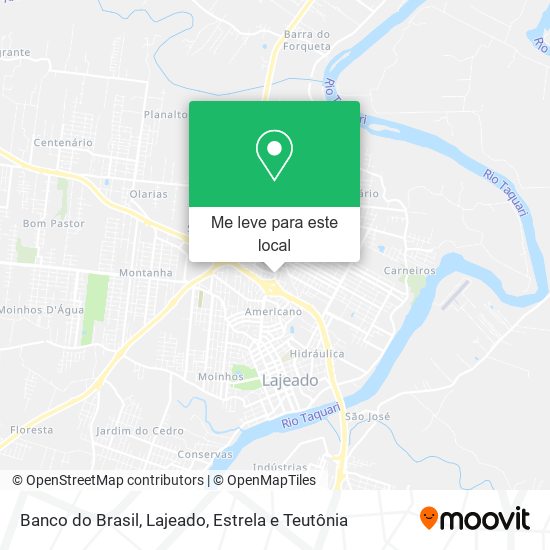 Banco do Brasil mapa