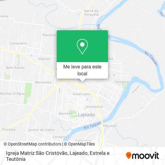 Igreja Matriz São Cristóvão mapa