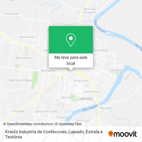 Kreutz Industria de Confeccoes mapa