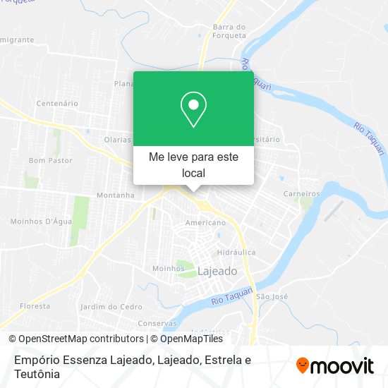 Empório Essenza Lajeado mapa