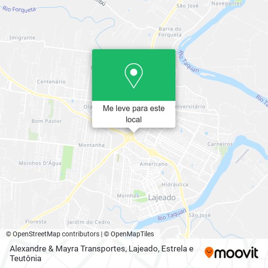 Alexandre & Mayra Transportes mapa