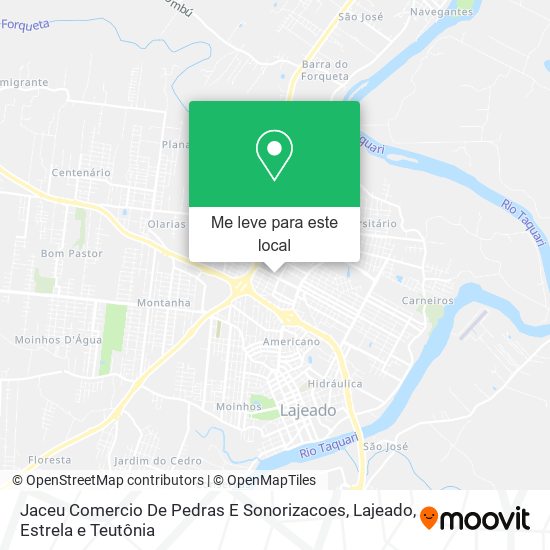 Jaceu Comercio De Pedras E Sonorizacoes mapa