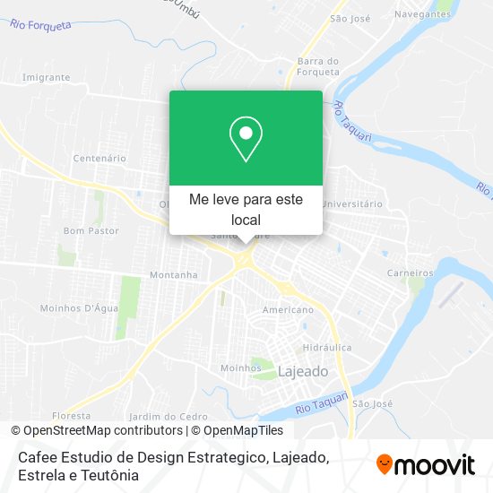 Cafee Estudio de Design Estrategico mapa