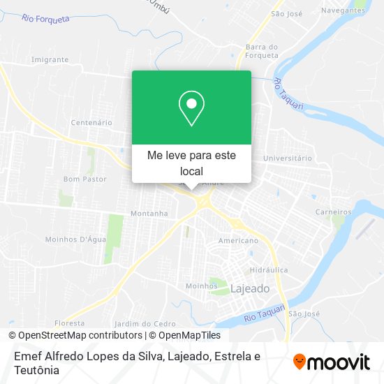 Emef Alfredo Lopes da Silva mapa