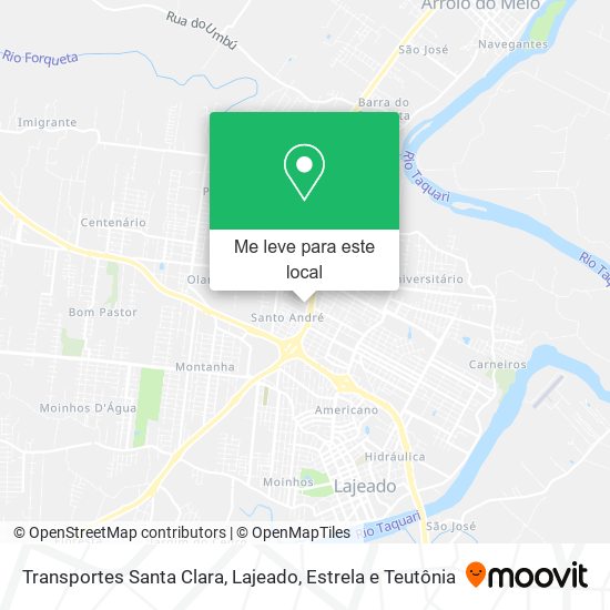 Transportes Santa Clara mapa