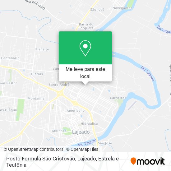 Posto Fórmula São Cristóvão mapa