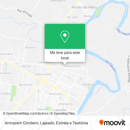 Armazem Cordeiro mapa