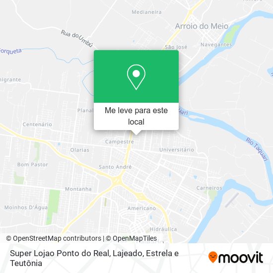 Super Lojao Ponto do Real mapa