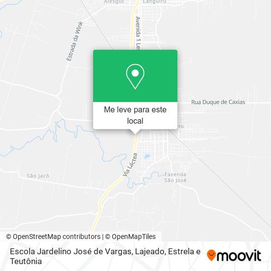Escola Jardelino José de Vargas mapa