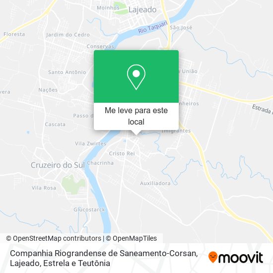 Companhia Riograndense de Saneamento-Corsan mapa