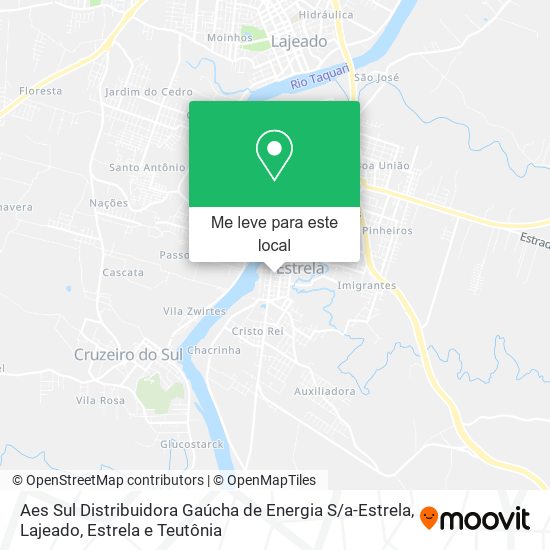 Aes Sul Distribuidora Gaúcha de Energia S / a-Estrela mapa