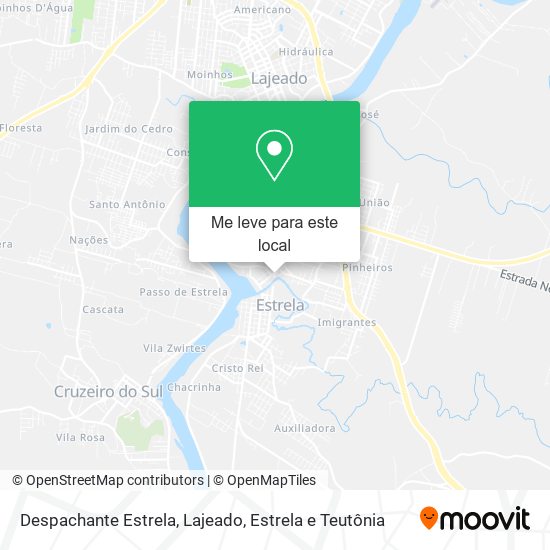 Despachante Estrela mapa