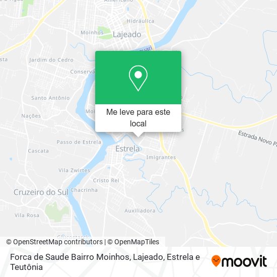 Forca de Saude Bairro Moinhos mapa