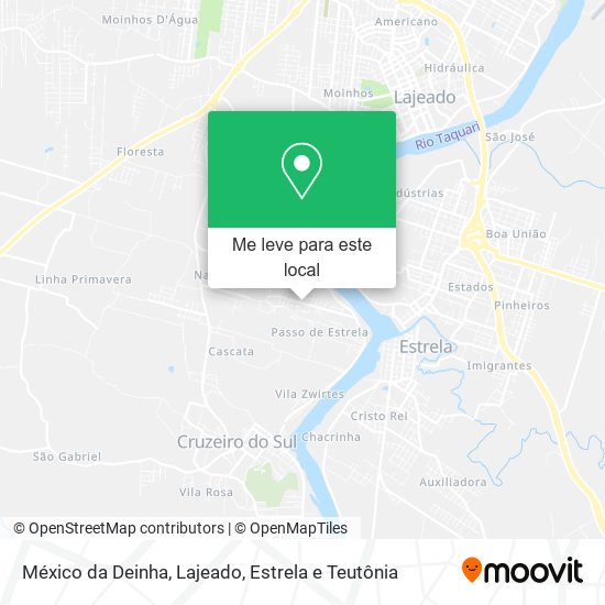 México da Deinha mapa