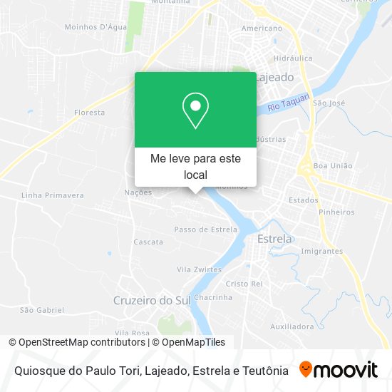 Quiosque do Paulo Tori mapa