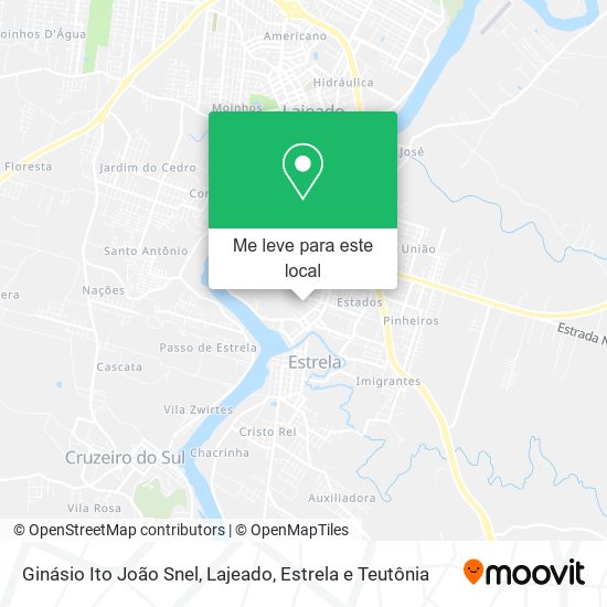 Ginásio Ito João Snel mapa