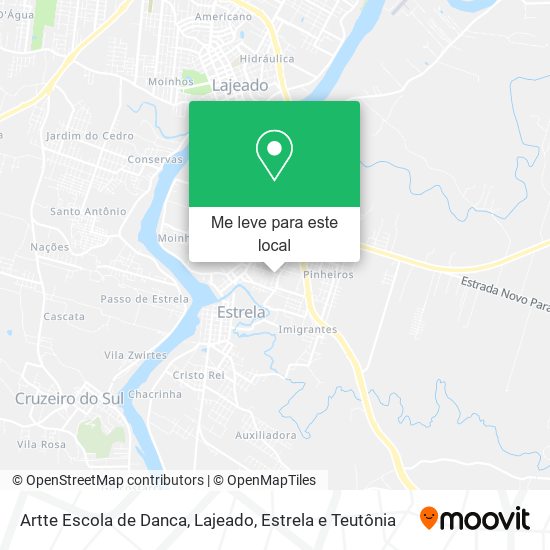 Artte Escola de Danca mapa