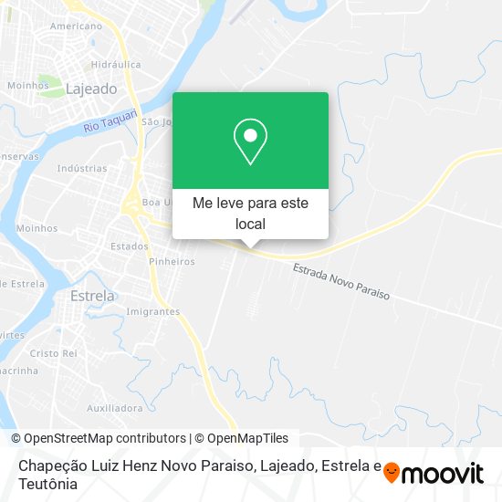 Chapeção Luiz Henz Novo Paraiso mapa