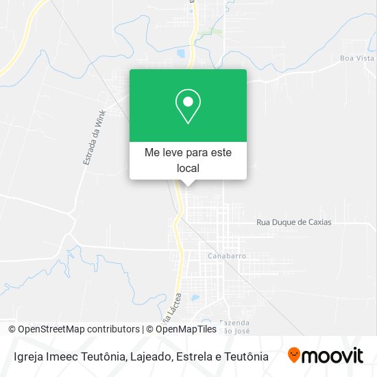 Igreja Imeec Teutônia mapa