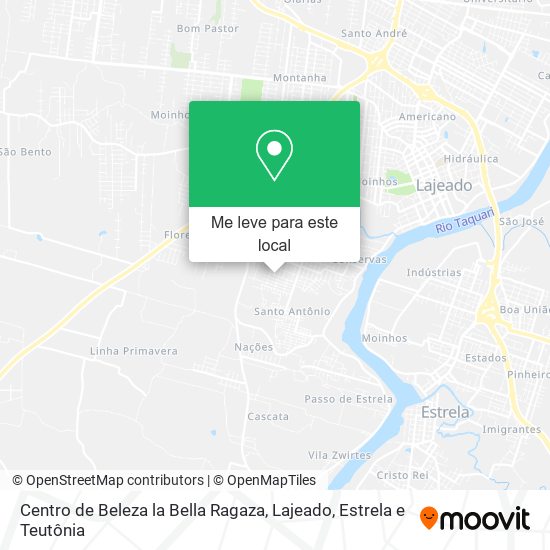 Centro de Beleza la Bella Ragaza mapa