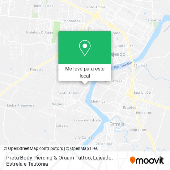 Preta Body Piercing & Oruam Tattoo mapa